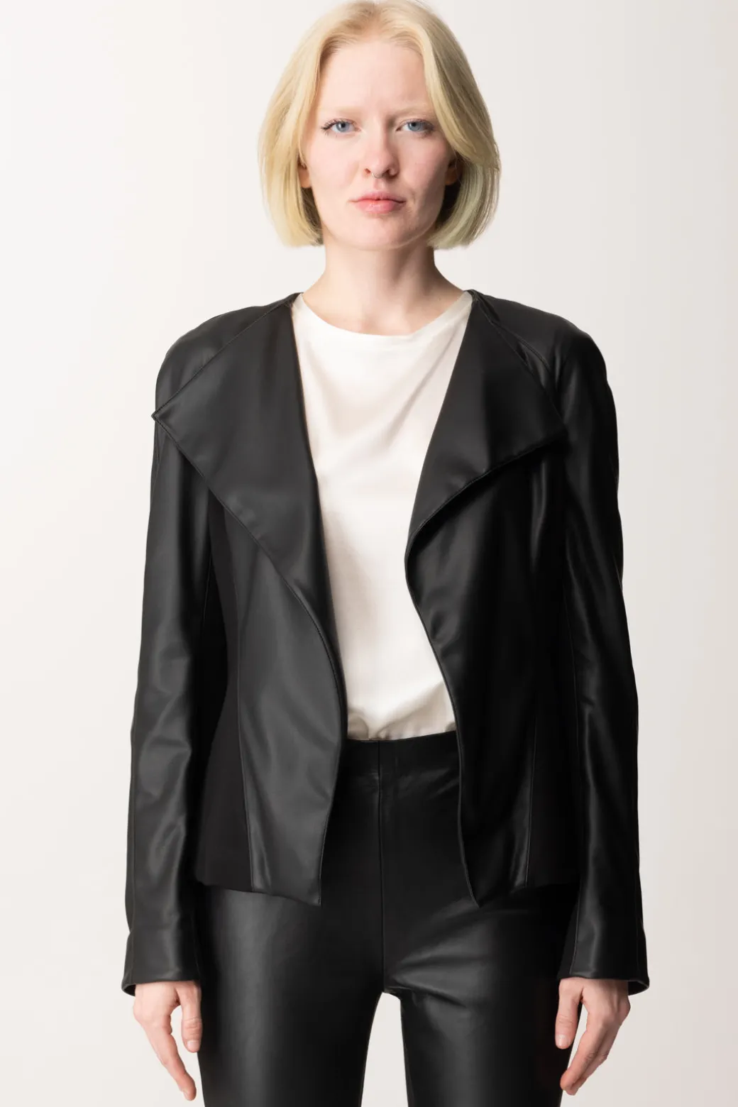 Donna Marciano By Guess Giacca Anny In Ecopelle con Inserti