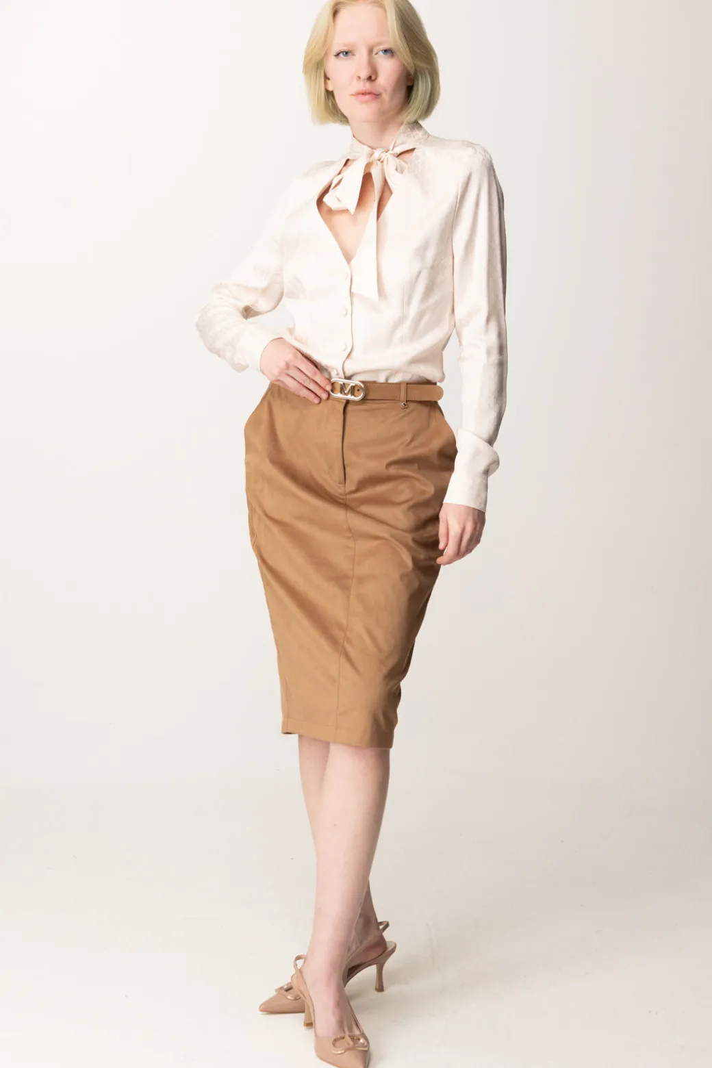 Donna Marciano By Guess Gonna Midi Scamosciata