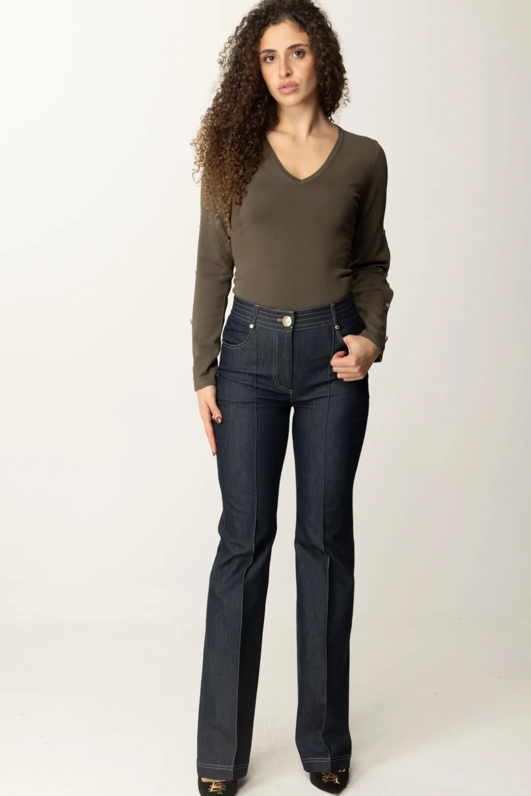 Donna Marciano By Guess Maglia Chiara con Aperture Sulle Maniche
