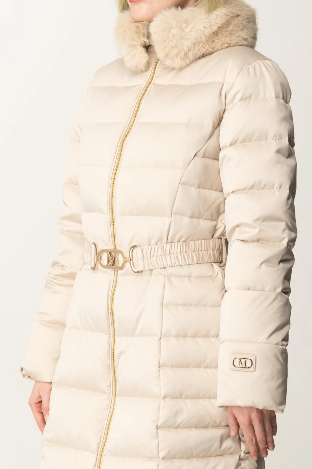 Donna Marciano By Guess Piumino Midi Jastin con Cappuccio