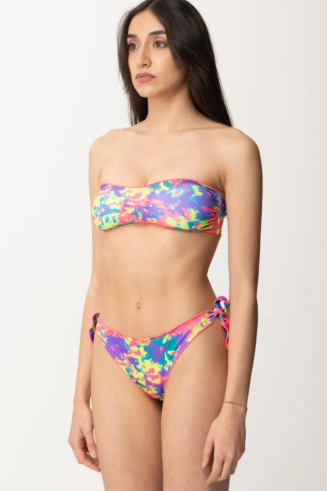 Donna Me Fui Bikini a Fascia Multicolor