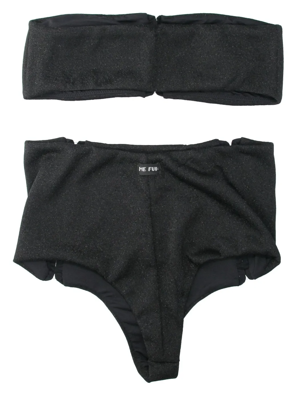 Donna Me Fui Bikini a Fascia Stile Lingerie Retrò