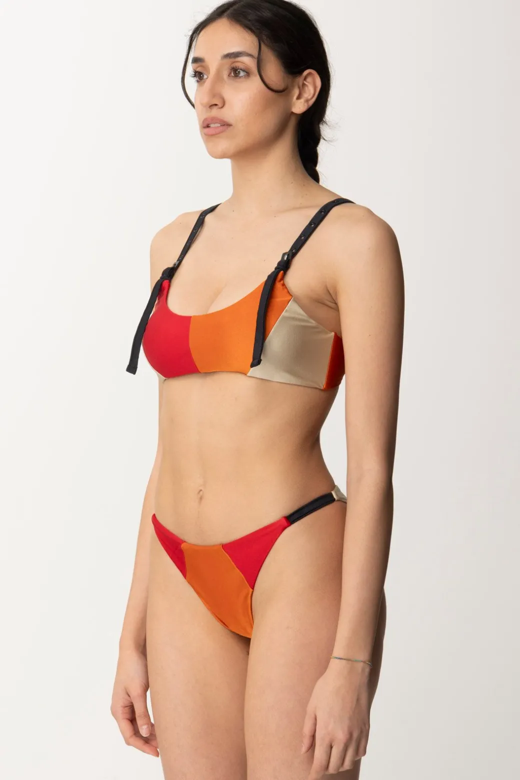 Donna Me Fui Bikini a Top Multicolor con Cinghiette