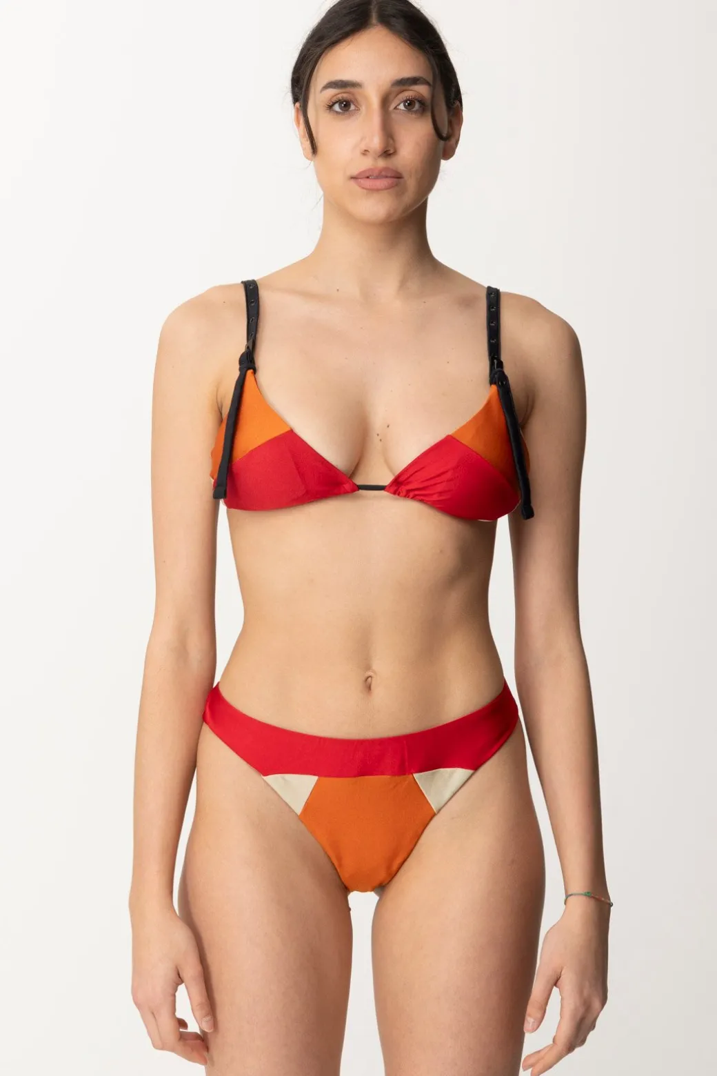 Donna Me Fui Bikini a Triangolo Multicolor con Cinghiette