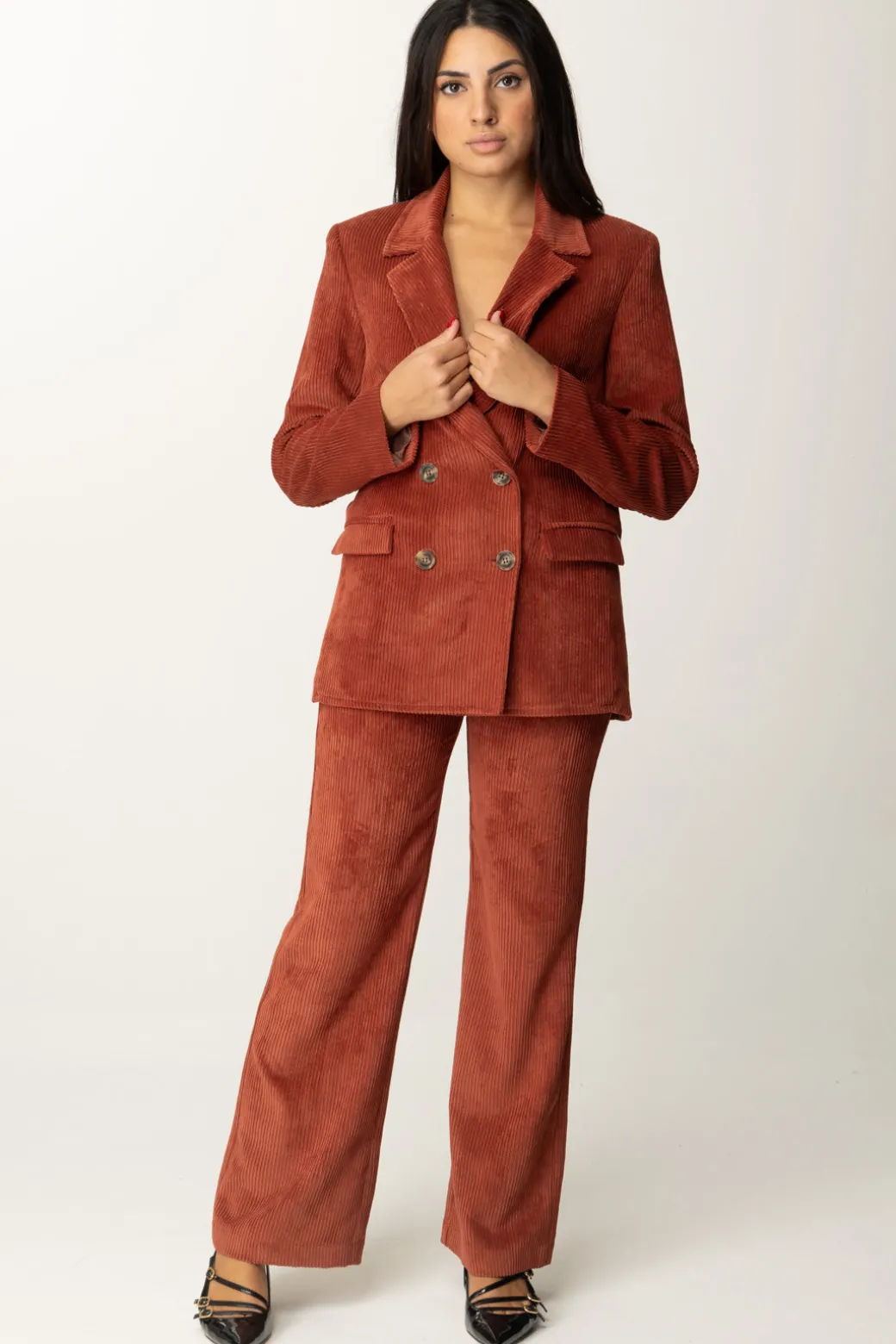 Donna Meme Road Blazer In Velluto a Coste