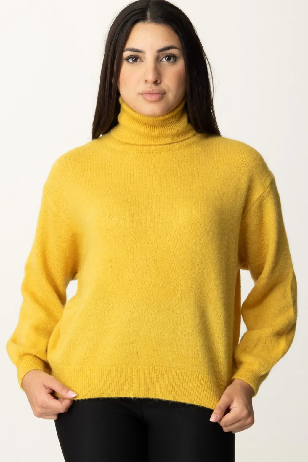 Donna Meme Road Maglione Basico Dolcevita