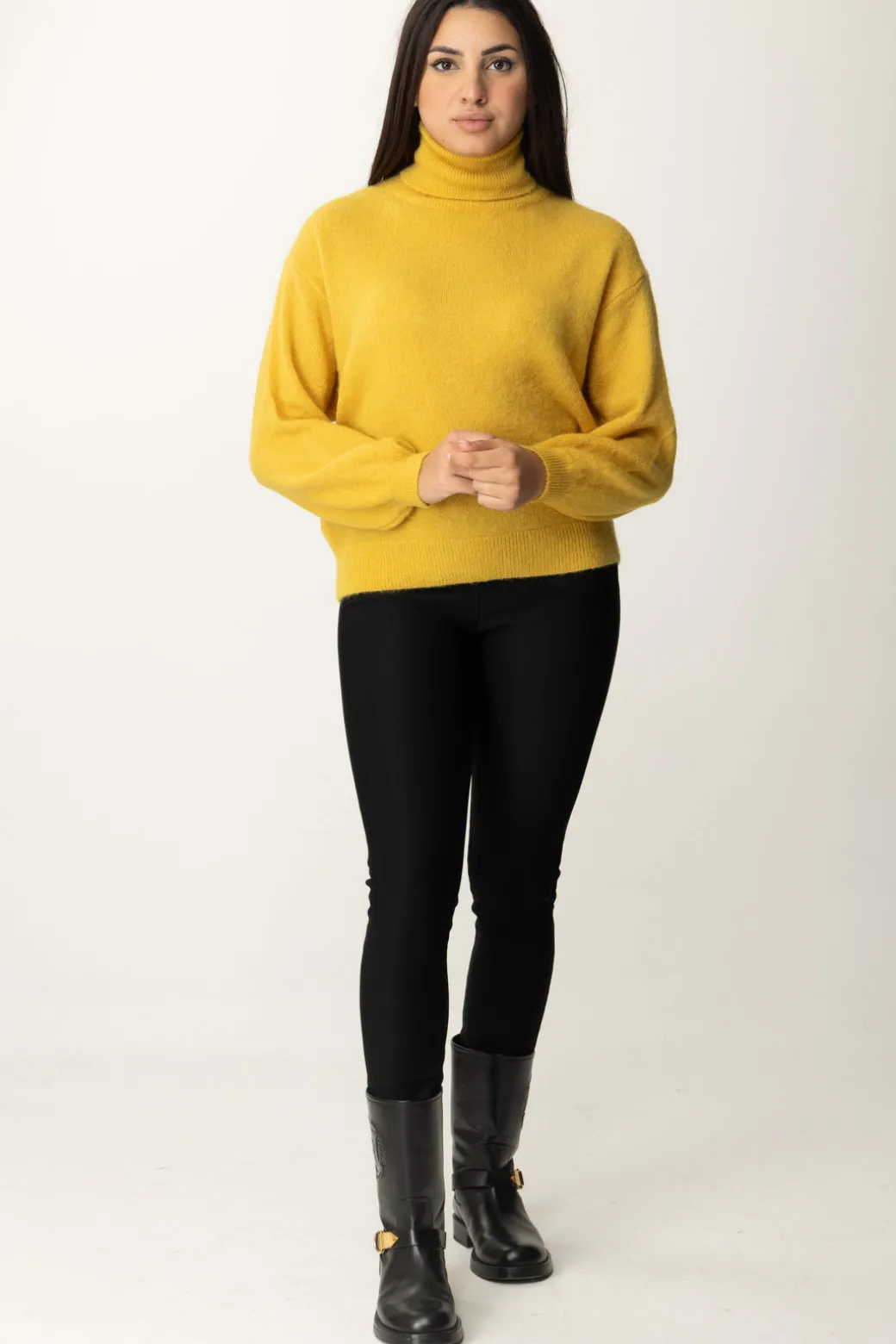 Donna Meme Road Maglione Basico Dolcevita