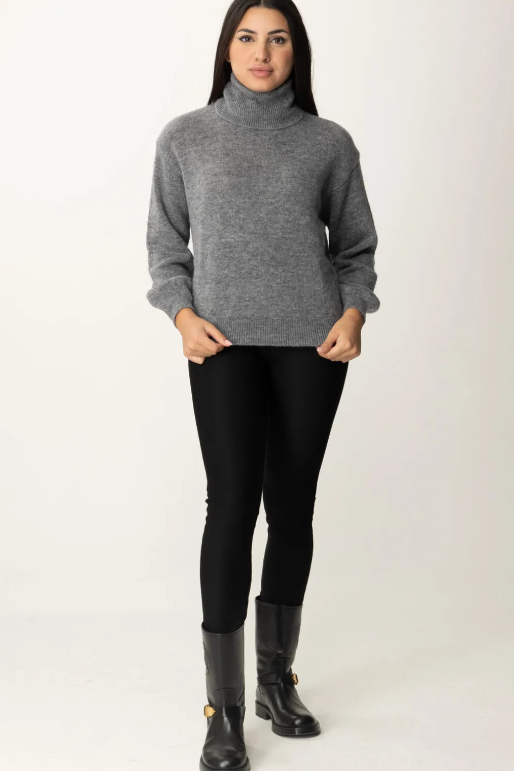 Donna Meme Road Maglione Basico Dolcevita