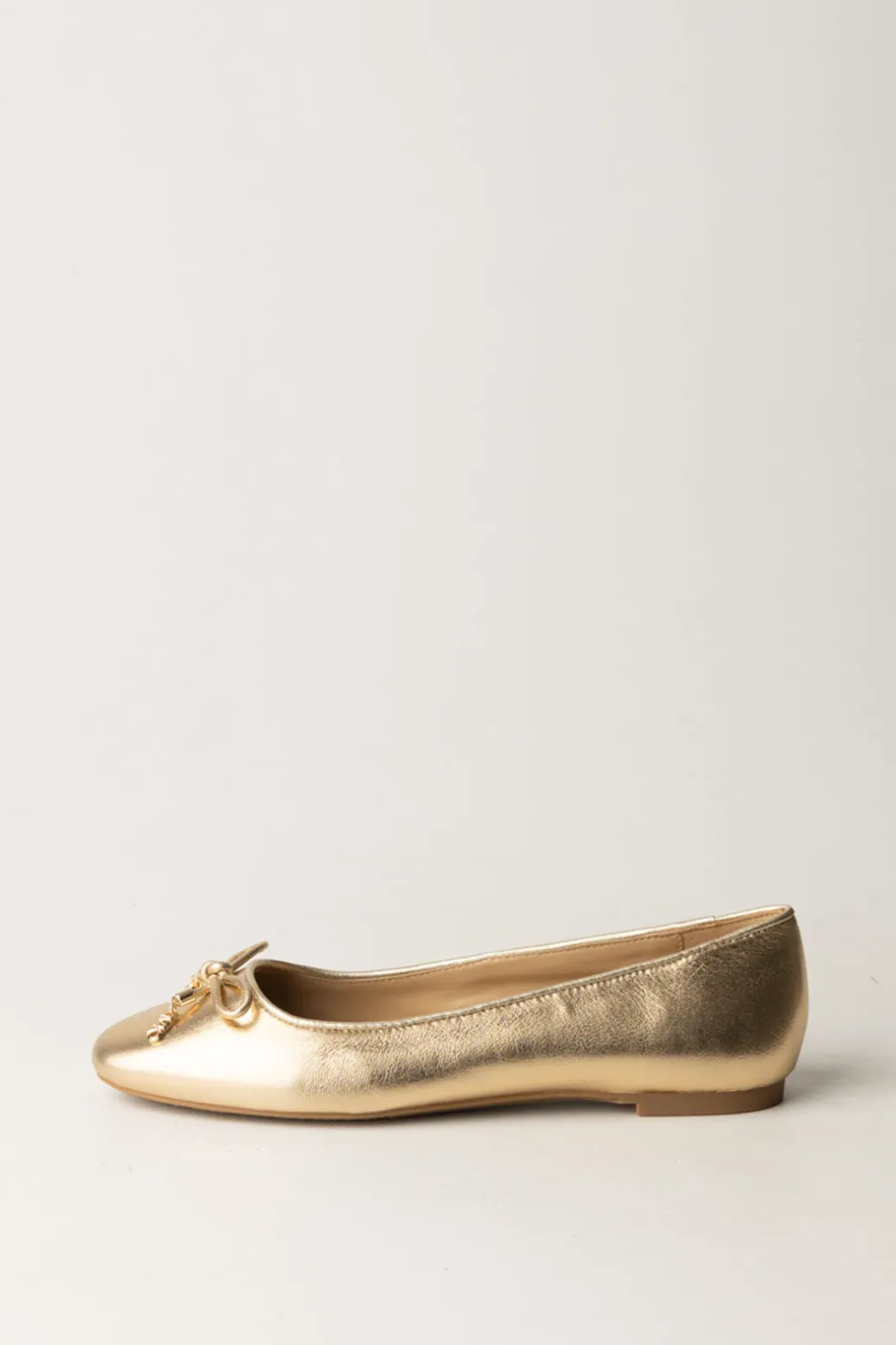 Donna Michael Kors Ballerine Metallizzate con Fiocchetto