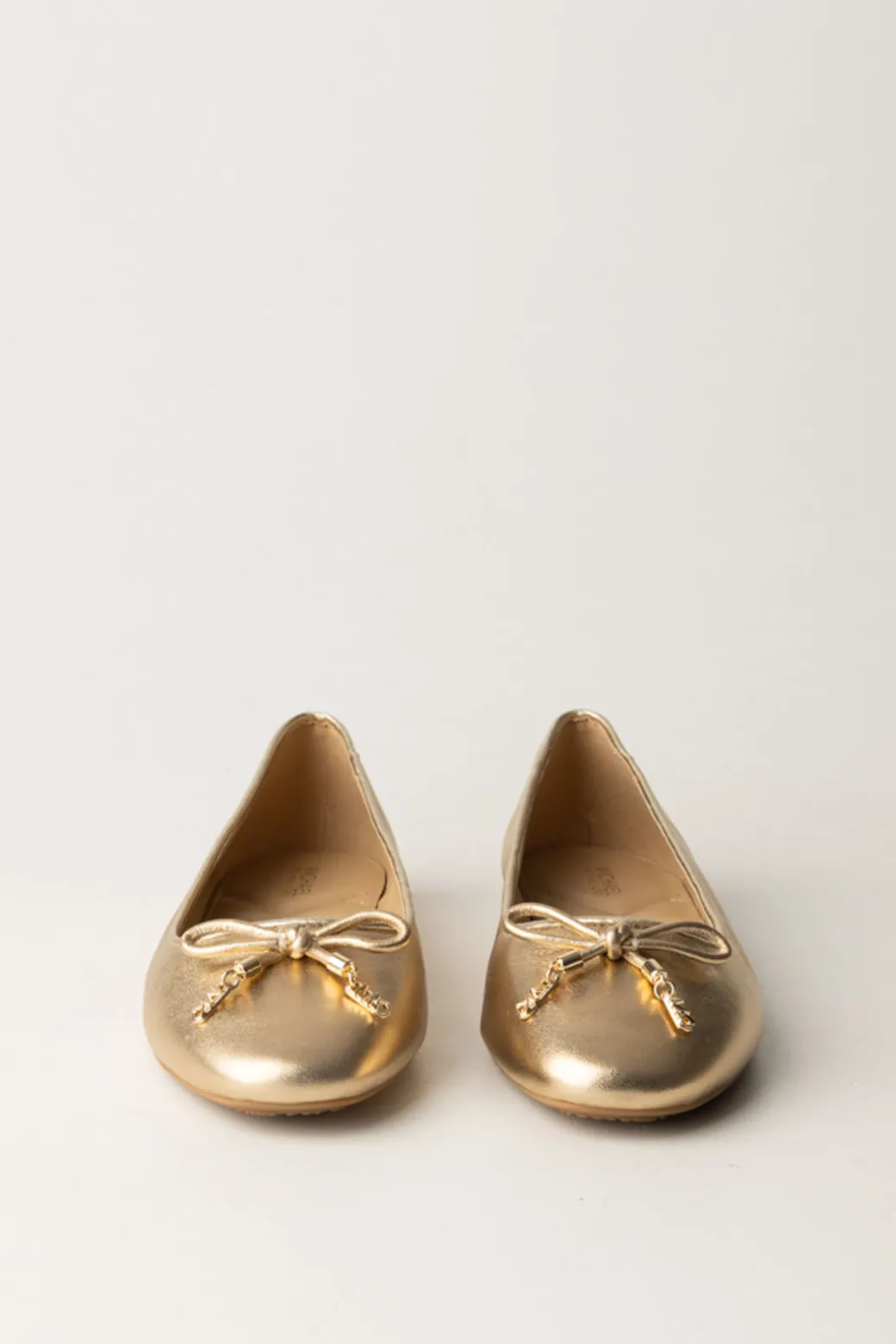 Donna Michael Kors Ballerine Metallizzate con Fiocchetto