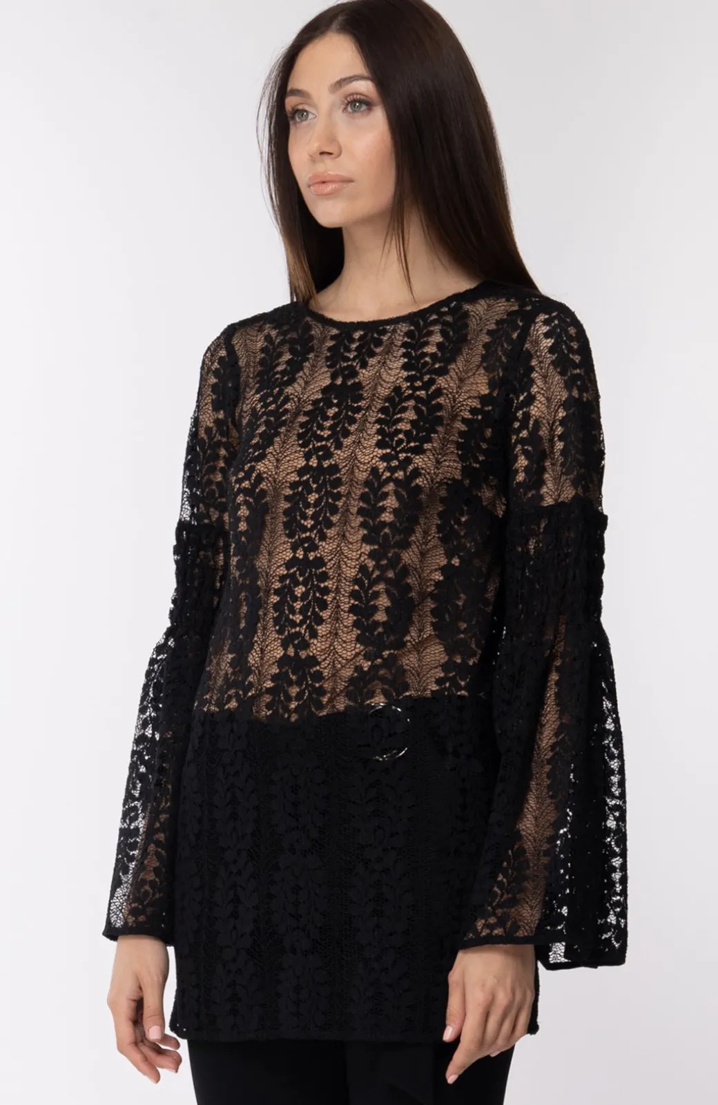 Donna Michael Kors Blusa In Pizzo Ricamato