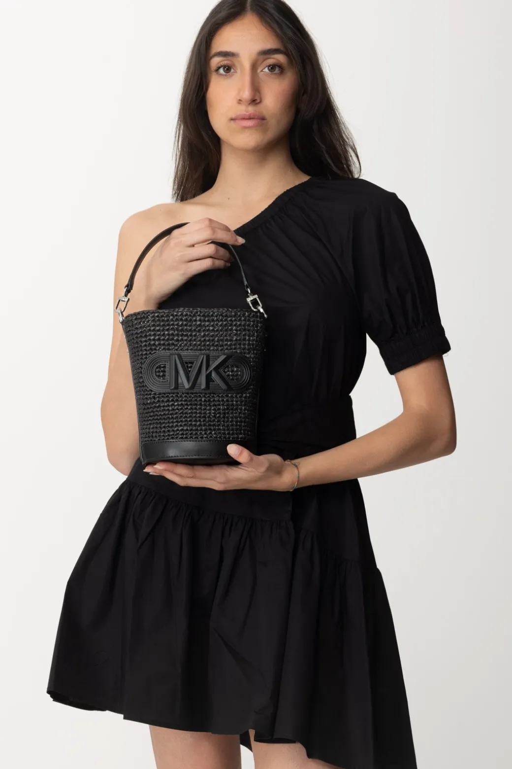 Donna Michael Kors Borsa Bucket In Paglia