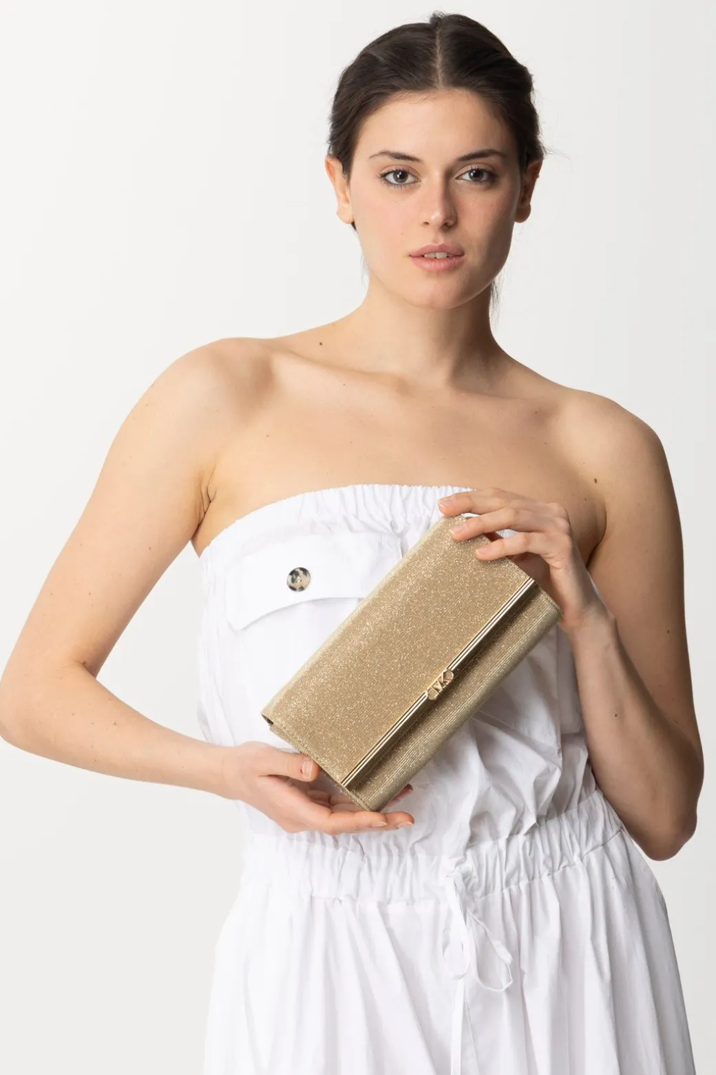 Donna Michael Kors Clutch In Lurex