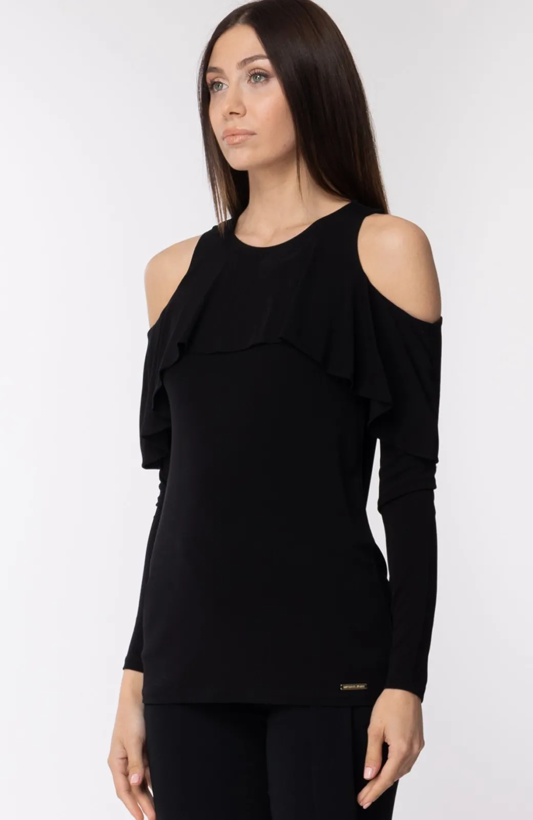 Donna Michael Kors Top con Balze e Spalle Scoperte