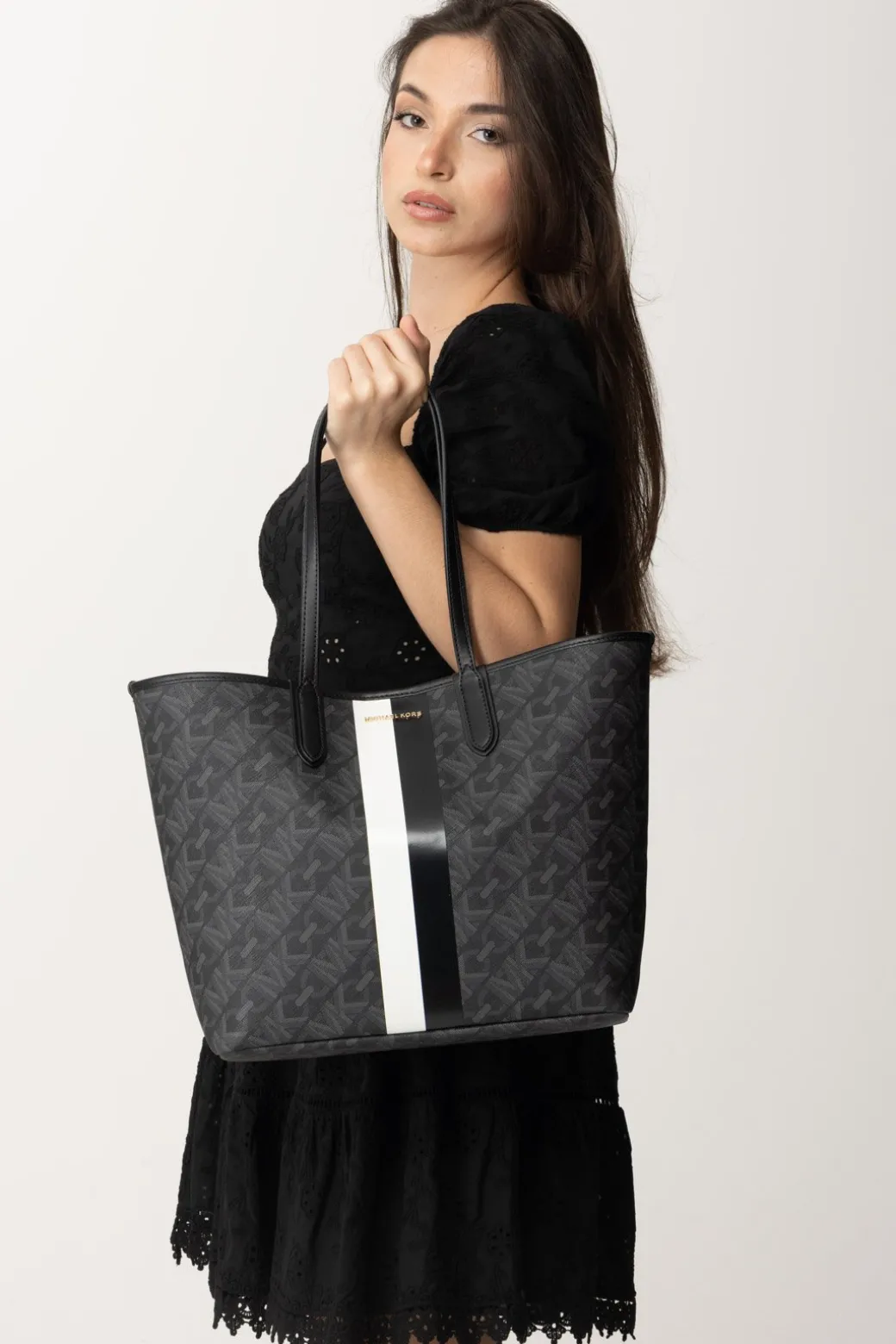 Donna Michael Kors Tote Bag con Stampa Logo