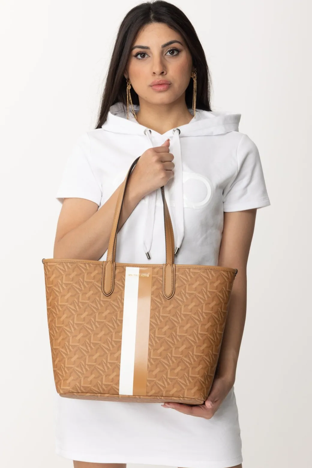 Donna Michael Kors Tote Bag con Stampa Logo