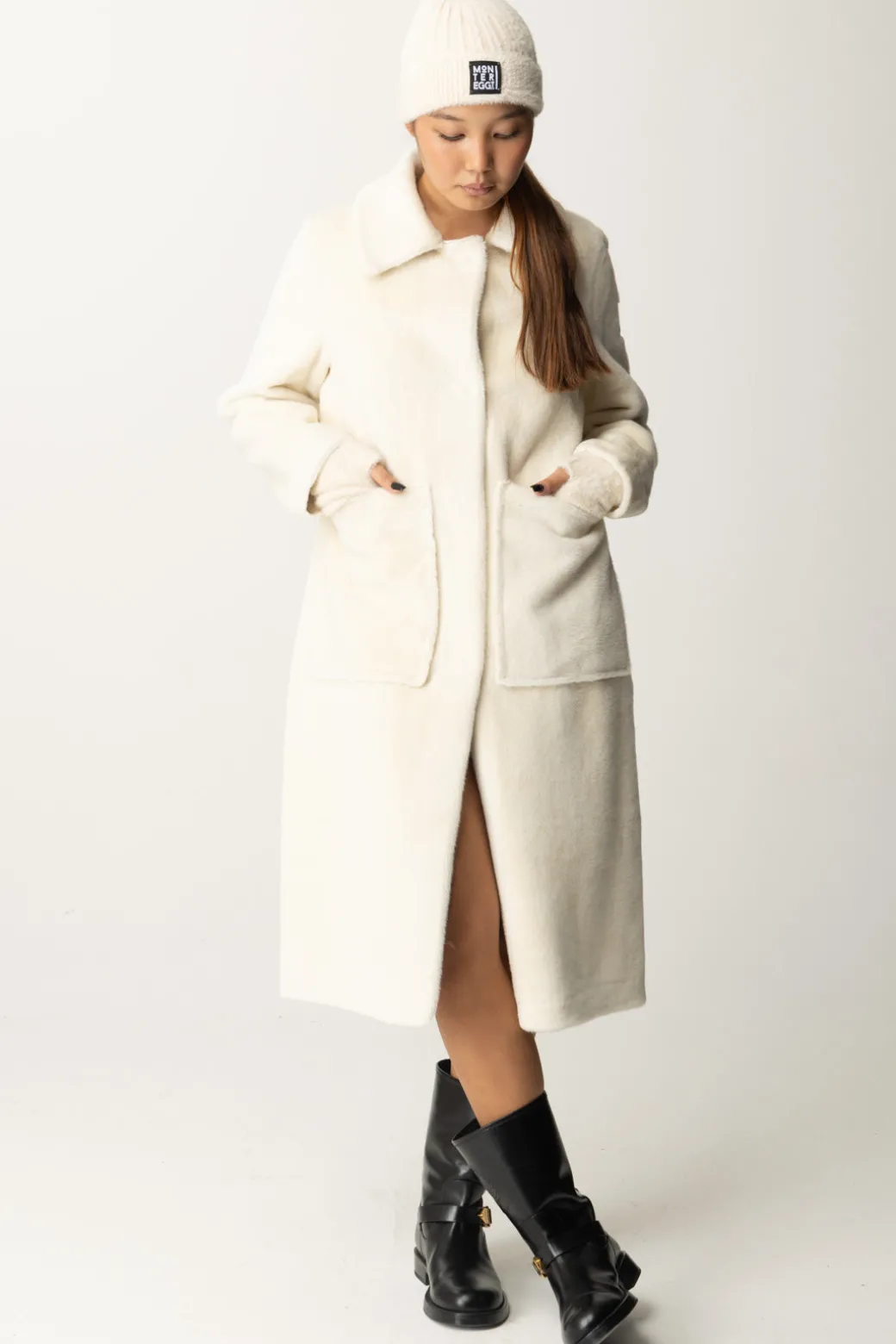 Donna Montereggi Cappotto In Maglia