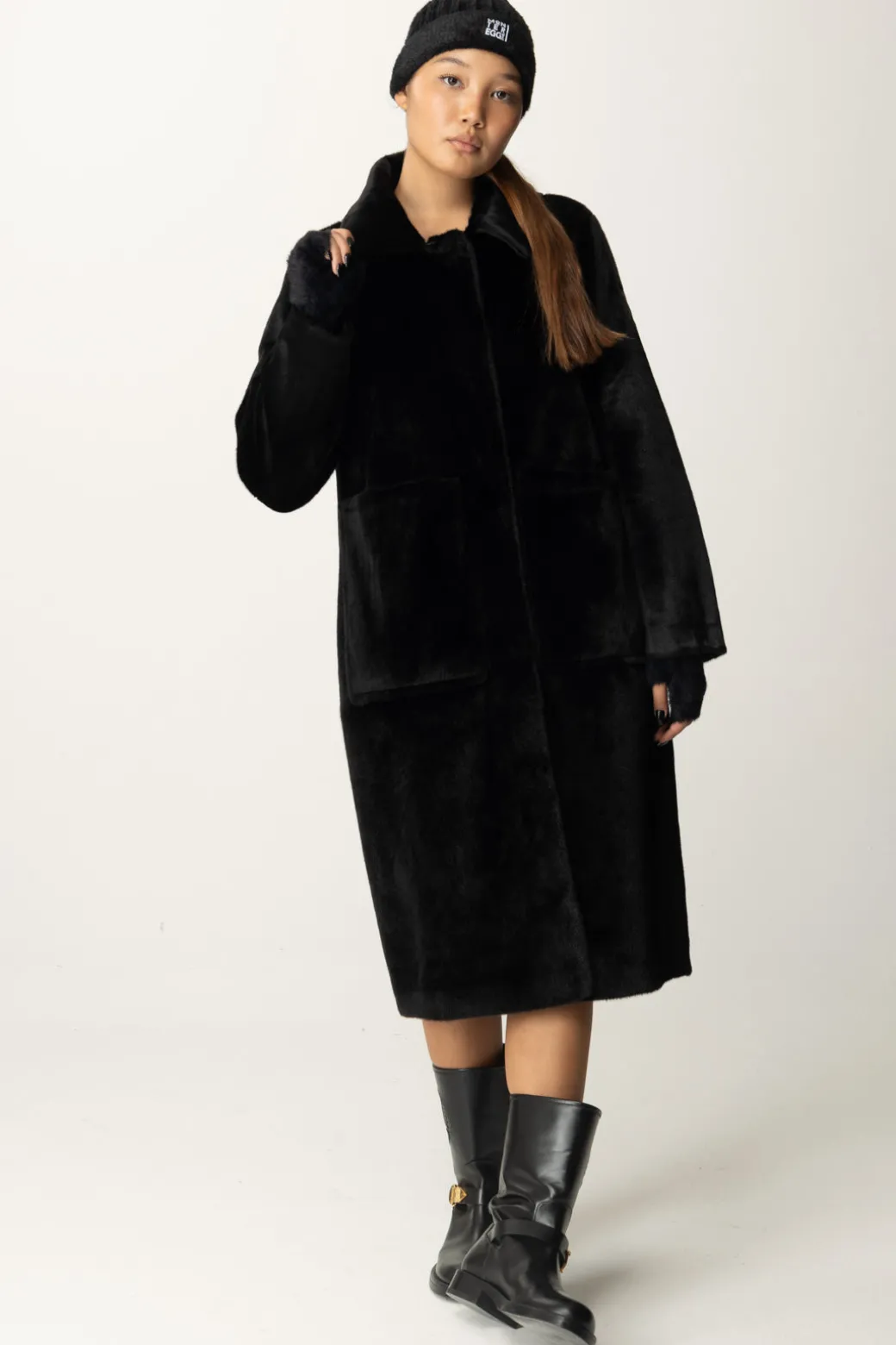 Donna Montereggi Cappotto In Maglia