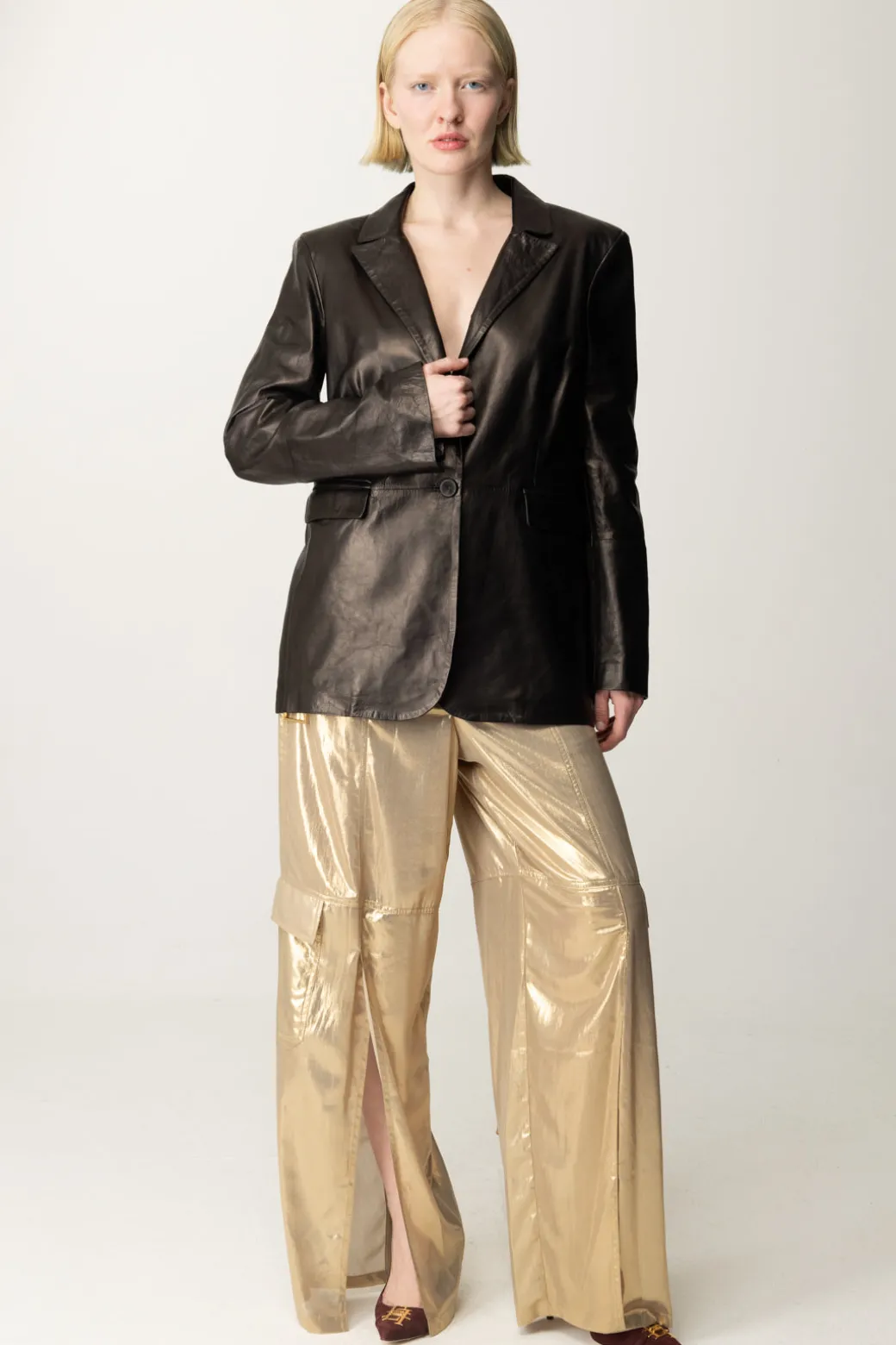Donna Patrizia Pepe Blazer In Pelle