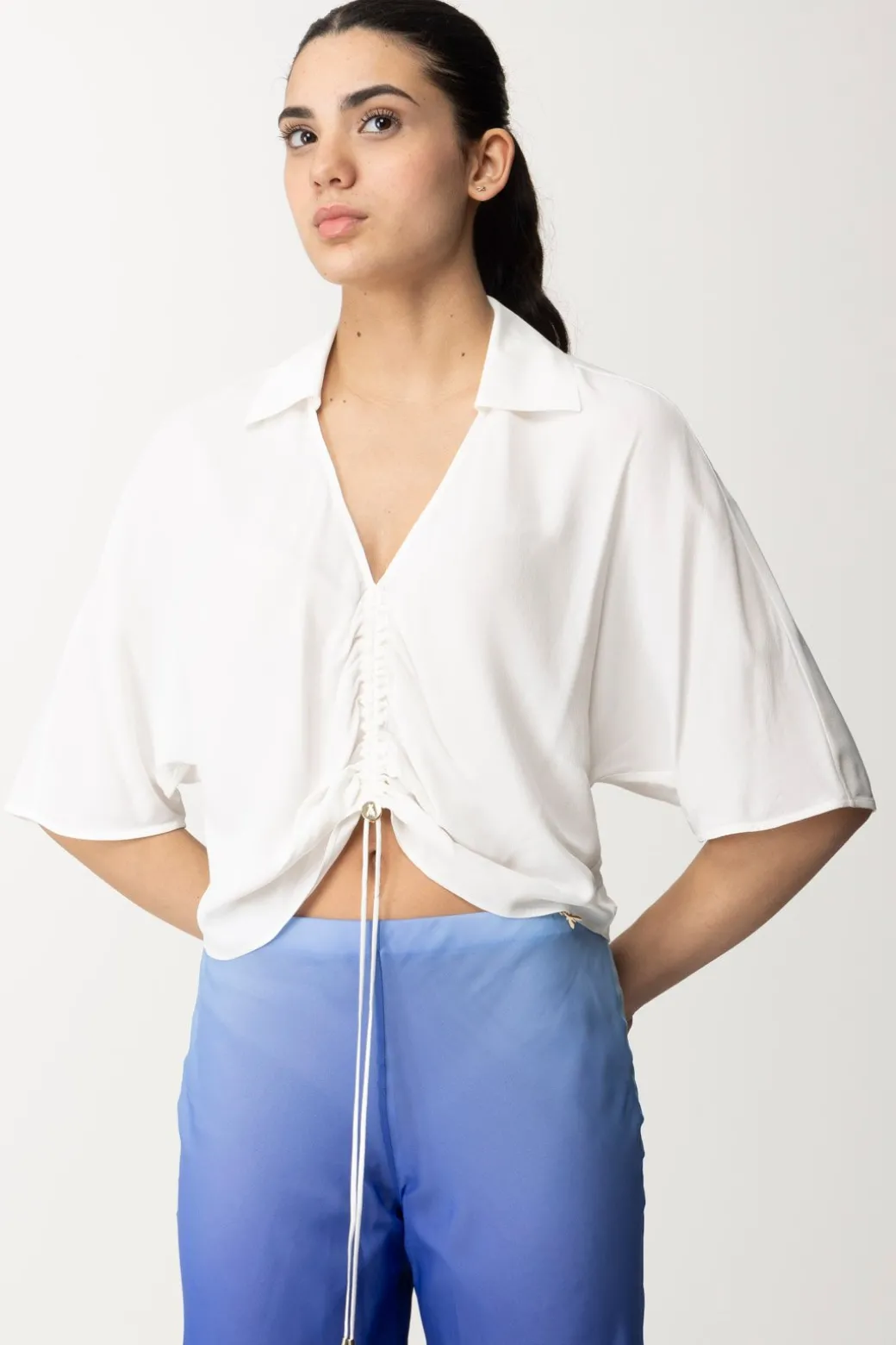 Donna Patrizia Pepe Blusa con Nodo