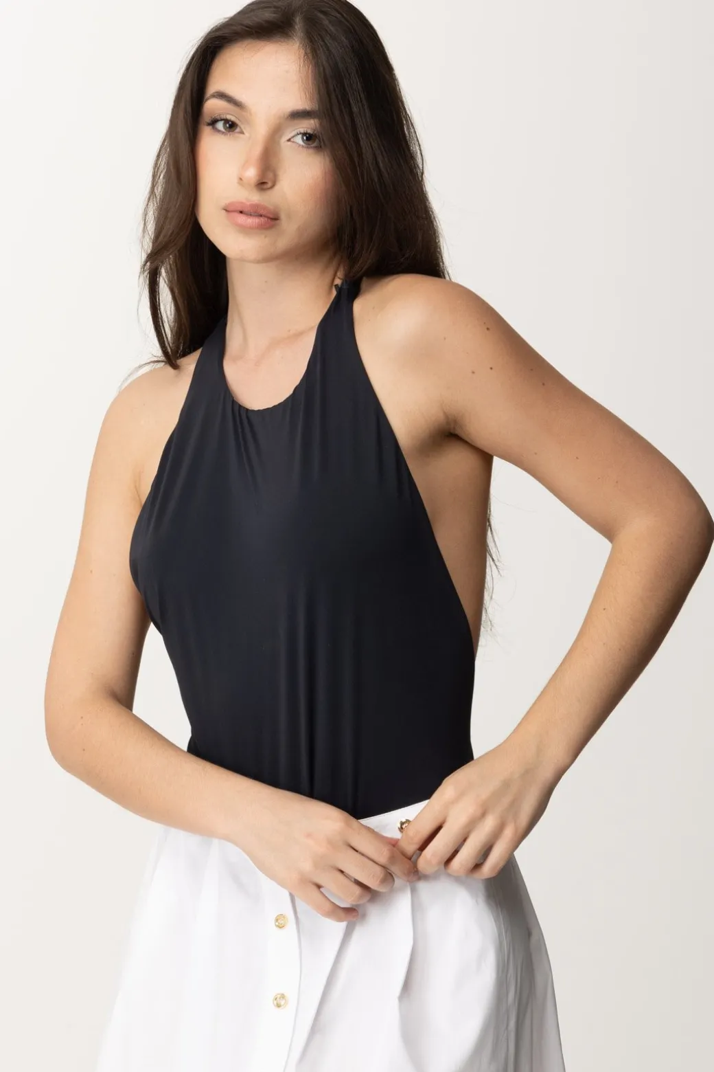 Donna Patrizia Pepe Body con Banda Sul Retro
