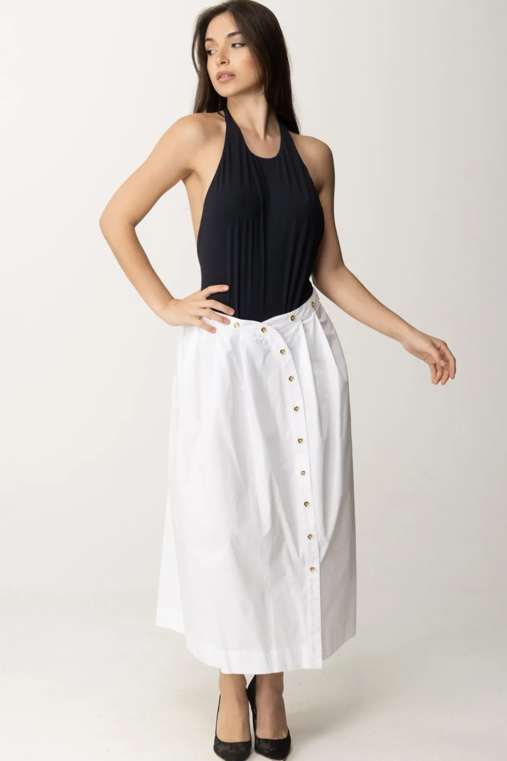 Donna Patrizia Pepe Body con Banda Sul Retro