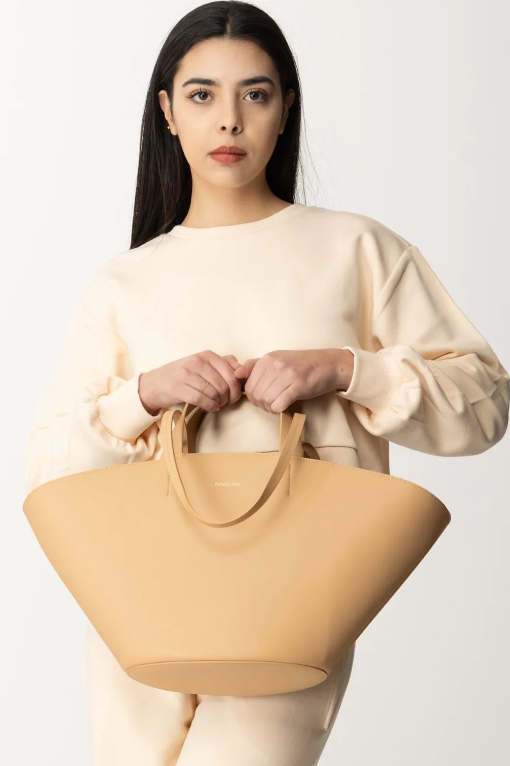 Donna Patrizia Pepe Borsa Shopping In Pelle