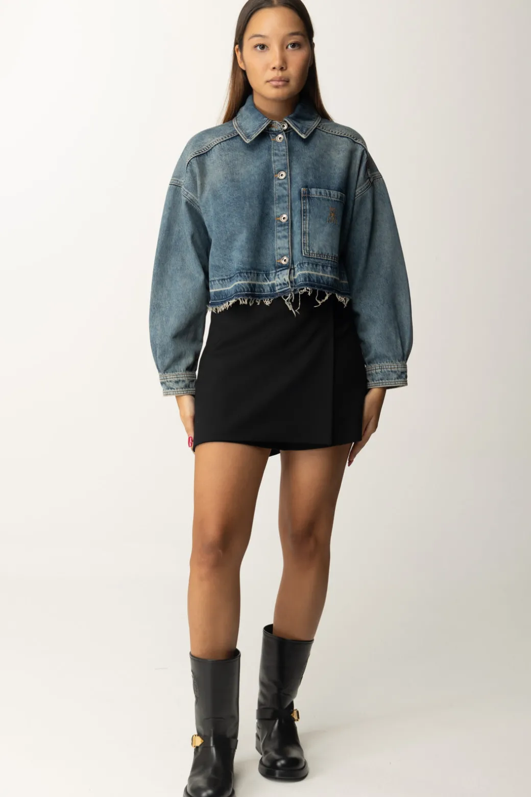 patrizia_pepe_camicia_cropped_in_jeansvintage_wash_5.webp Donna Patrizia Pepe Camicia Cropped In Jeans