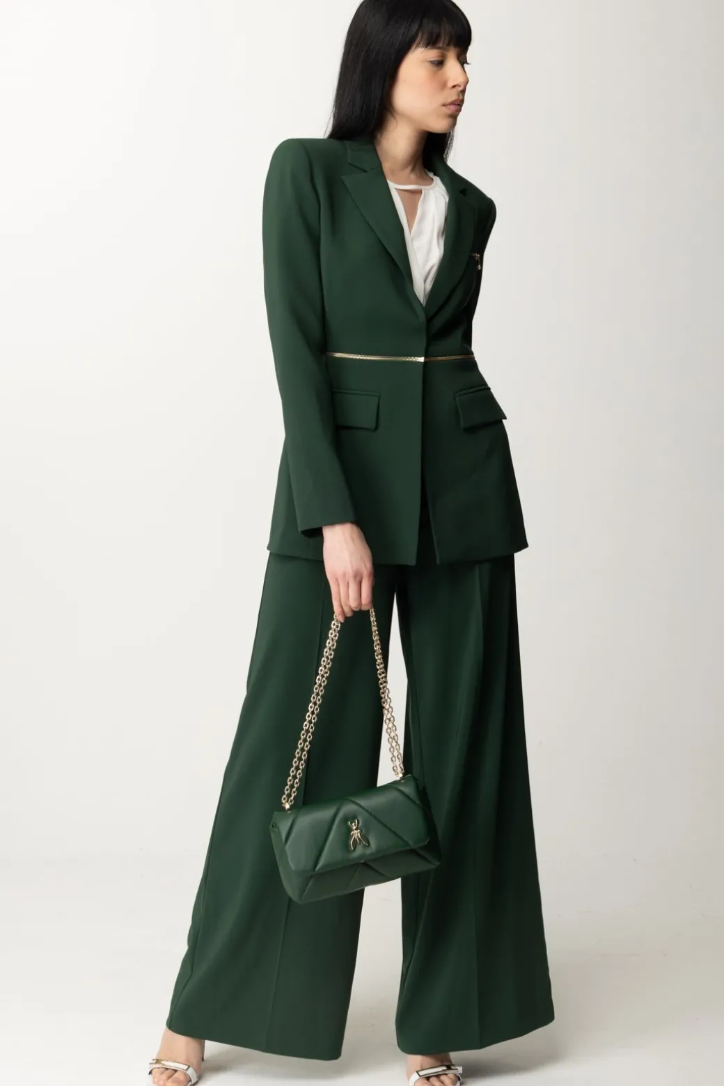 Donna Patrizia Pepe Giacca Blazer Regolabile con Zip