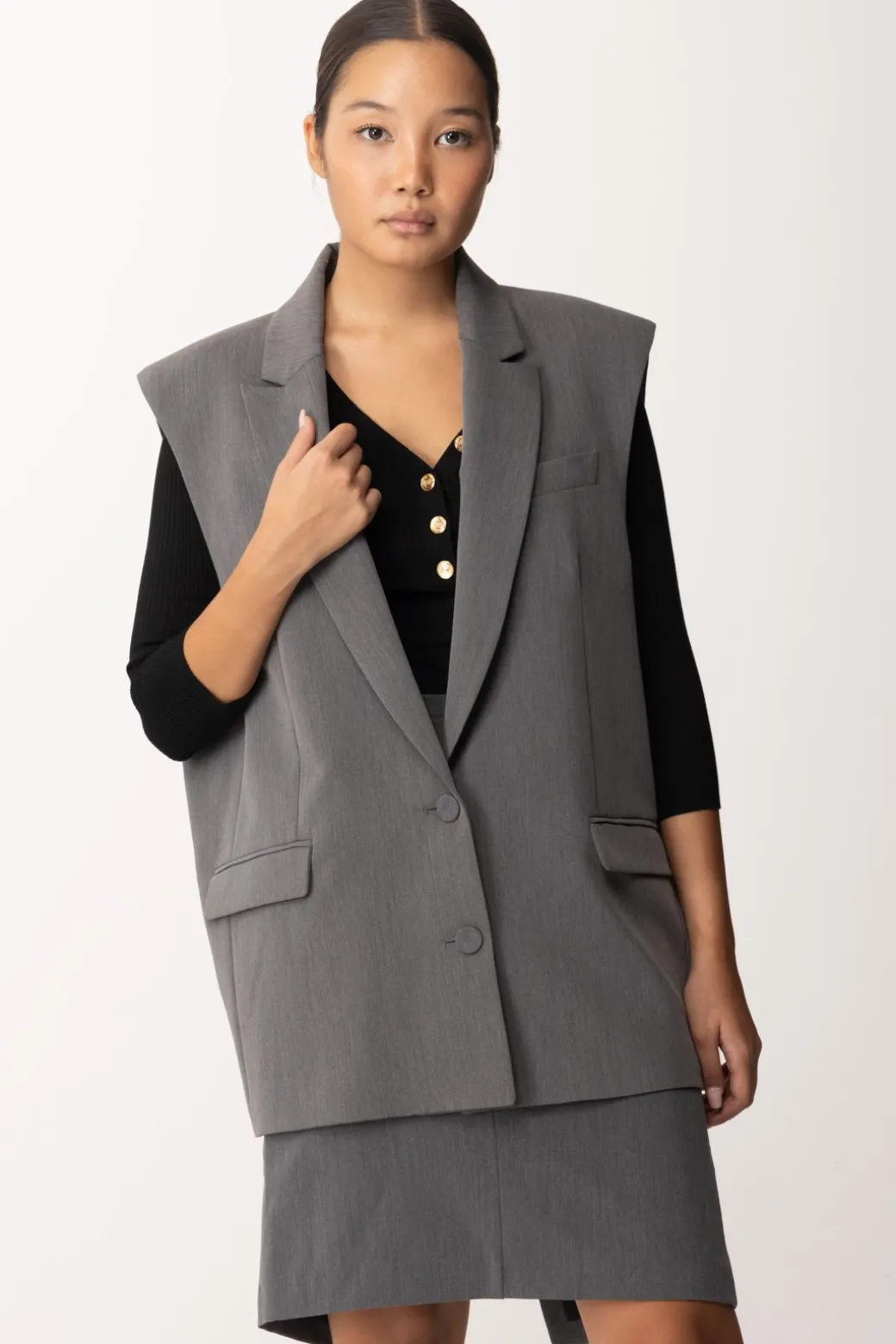Donna Patrizia Pepe Gilet Over