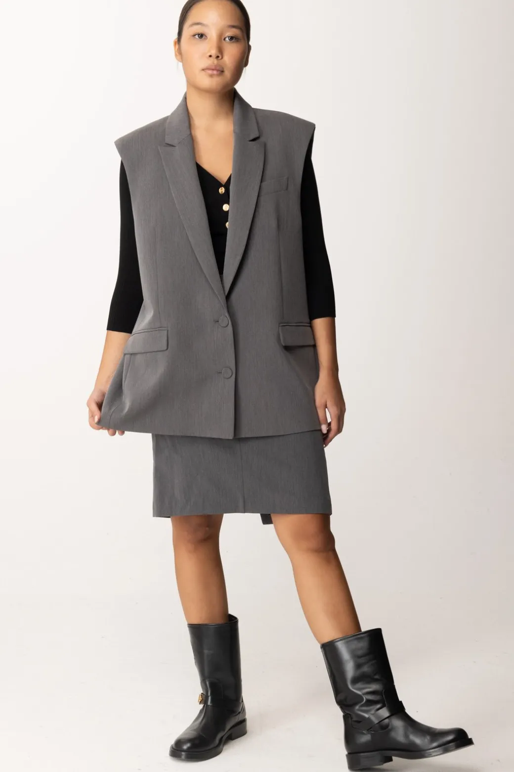 Donna Patrizia Pepe Gilet Over