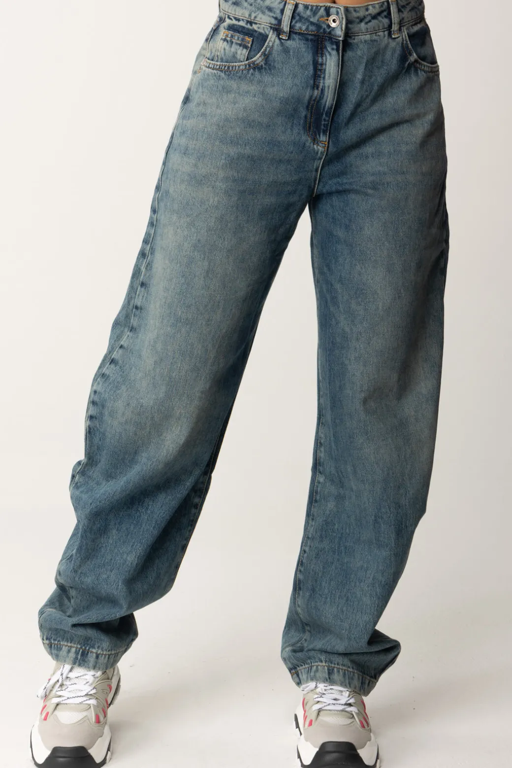 Donna Patrizia Pepe Jeans Baggy a Vita Alta