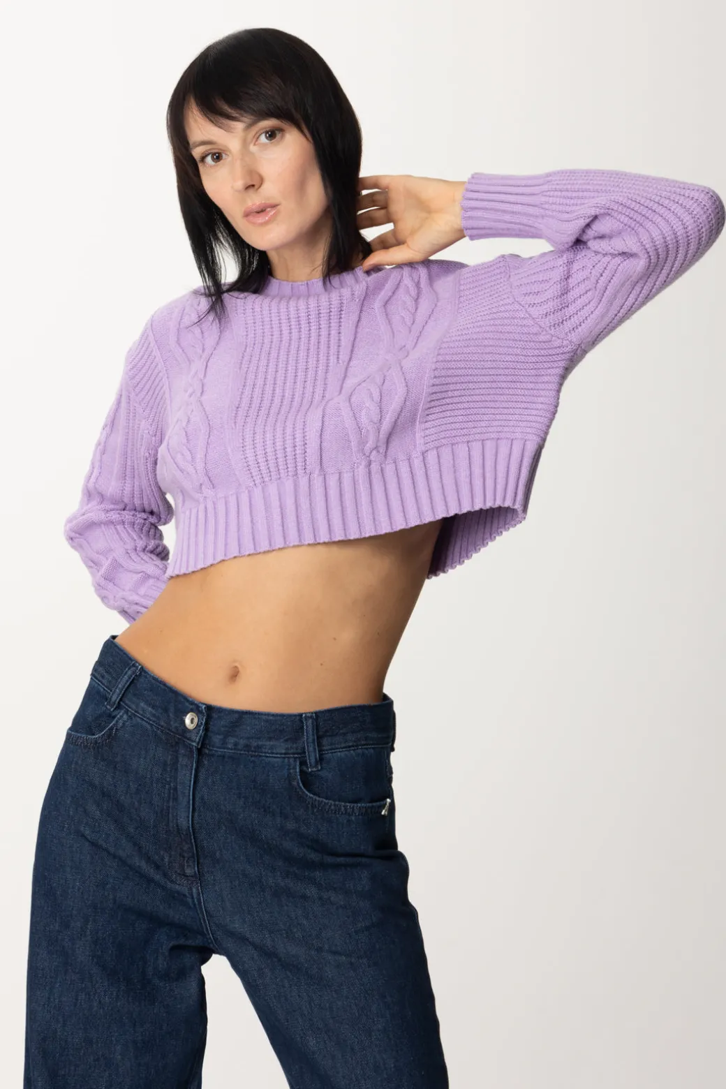 Donna Patrizia Pepe Maglia Crop