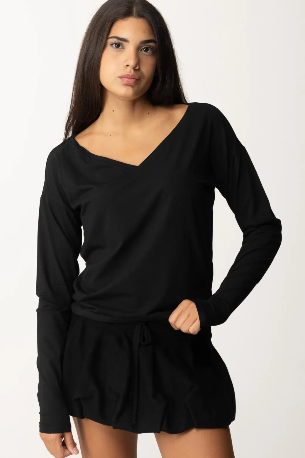 Donna Patrizia Pepe Maglia Essential In Viscosa