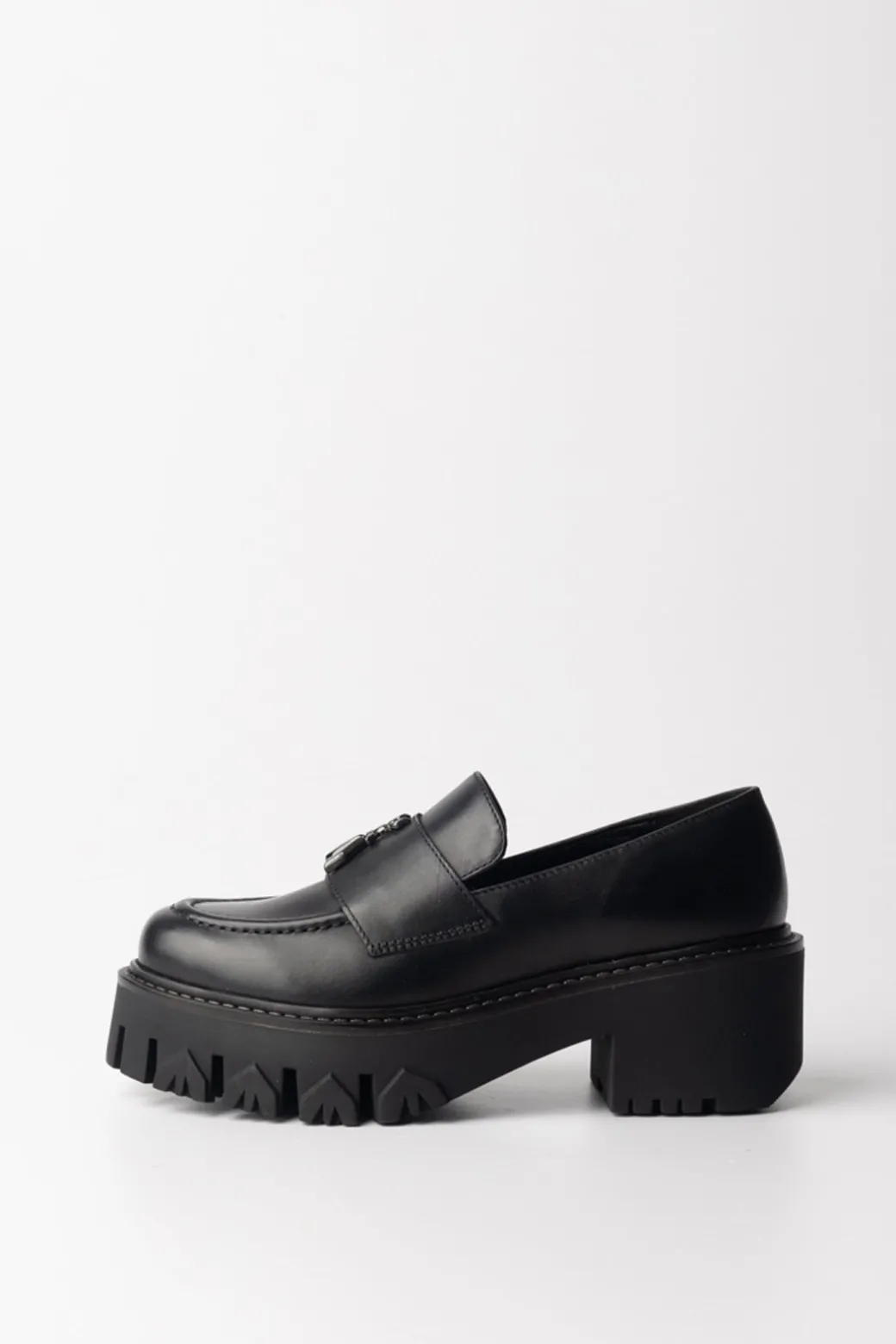 Donna Patrizia Pepe Mocassini con Logo e Suola Chunky