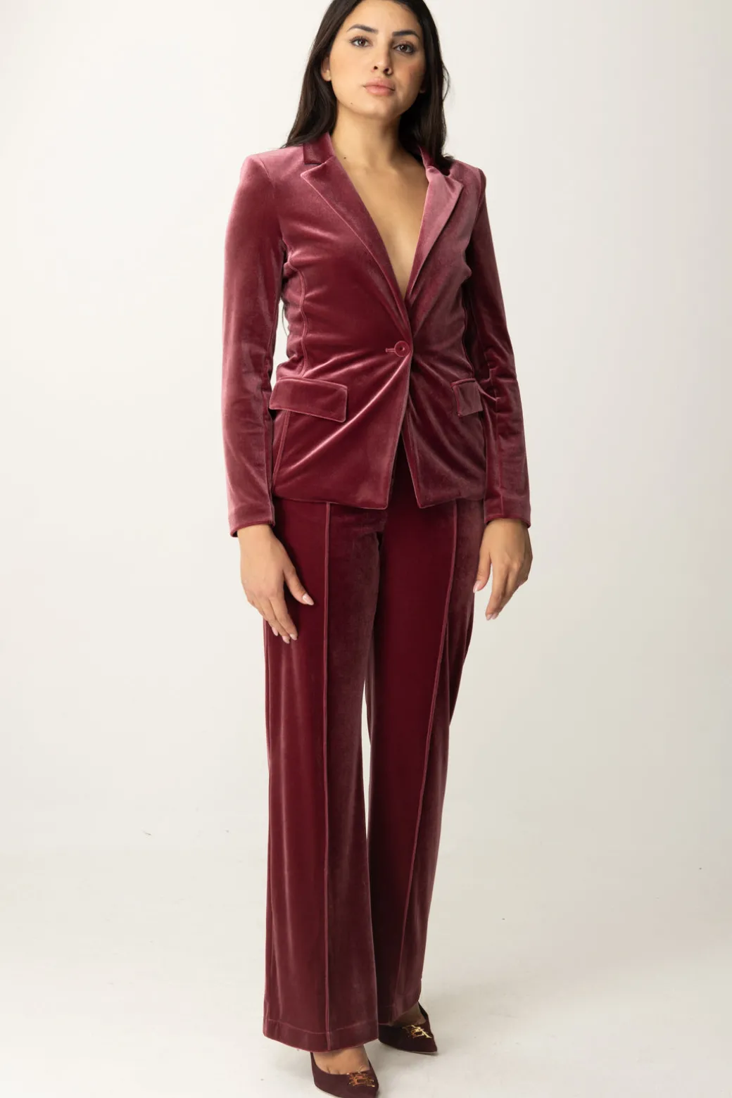 Donna Patrizia Pepe Pantaloni In Velluto