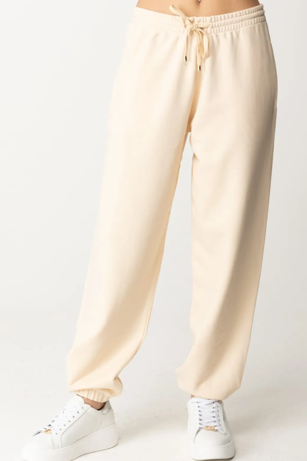 Donna Patrizia Pepe Pantaloni Jogging con Coulisse