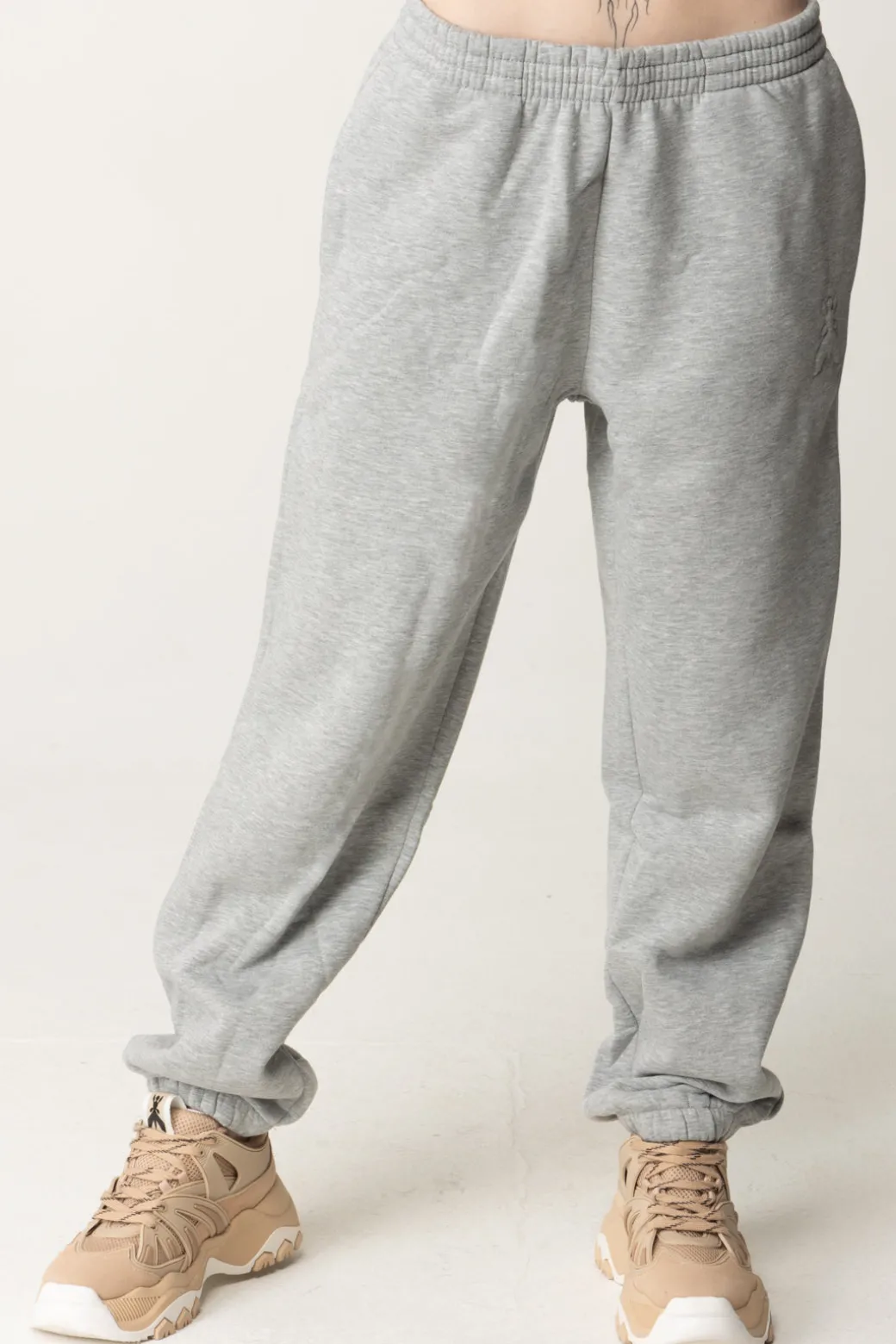 Donna Patrizia Pepe Pantaloni Jogging con Elastico Alla Caviglia