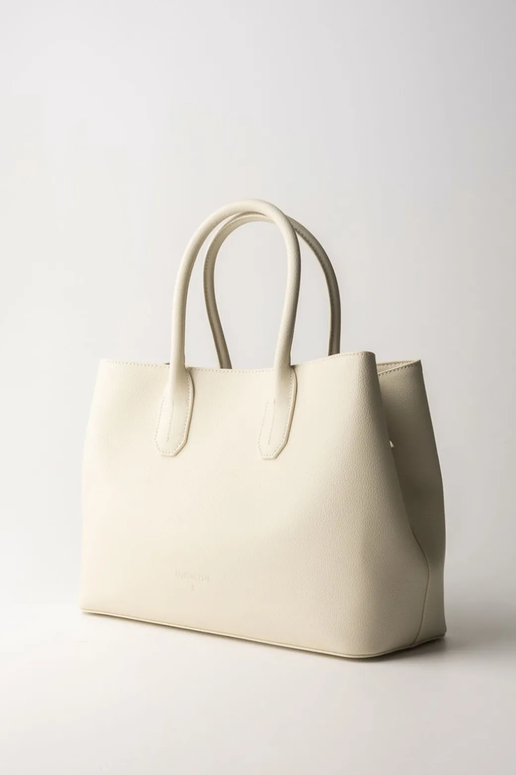 Donna Patrizia Pepe Shopping Bag In Pelle Martellata