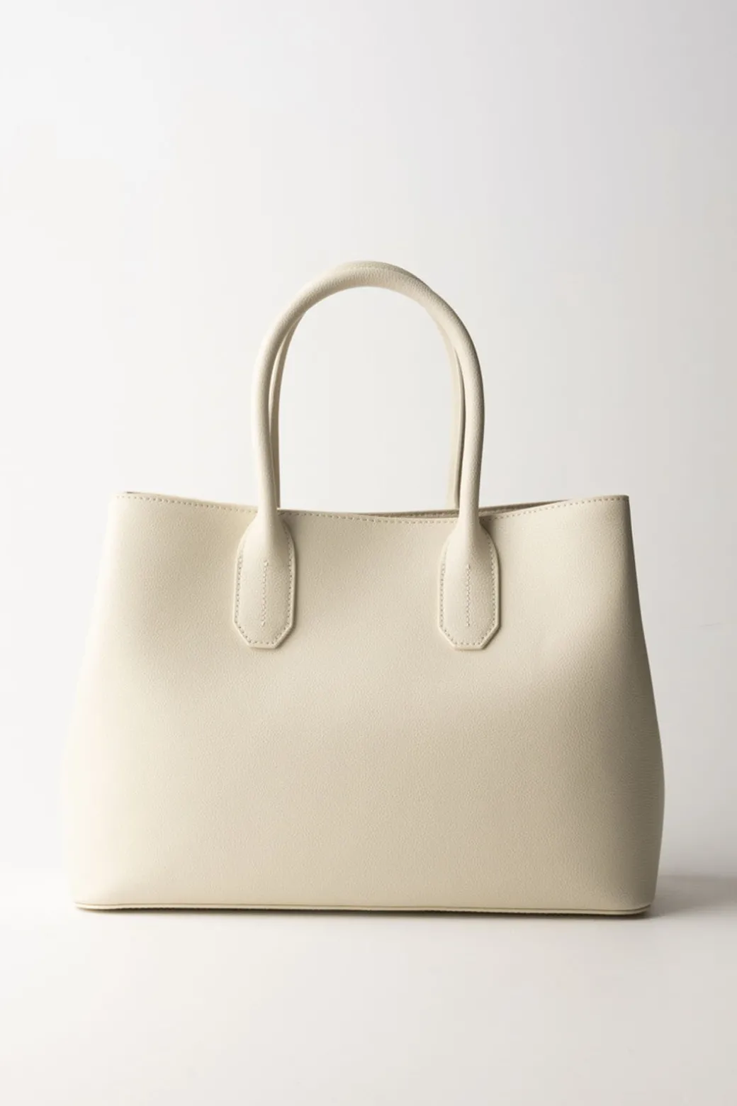 Donna Patrizia Pepe Shopping Bag In Pelle Martellata