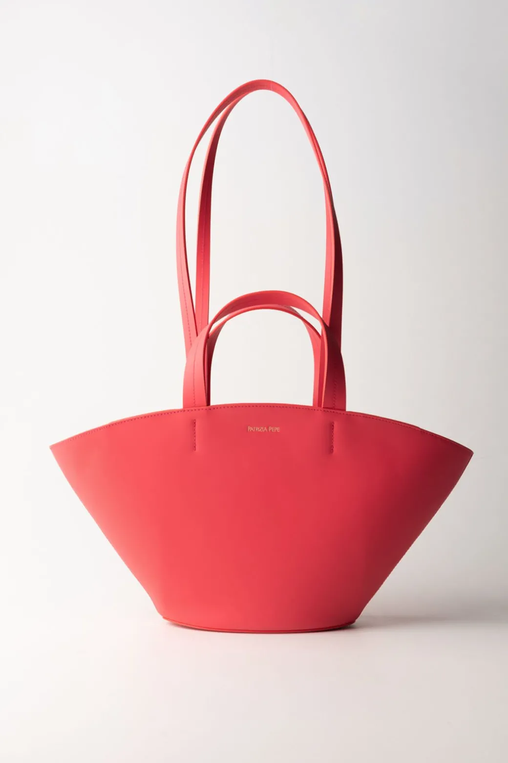 Donna Patrizia Pepe Shopping Bag In Pelle