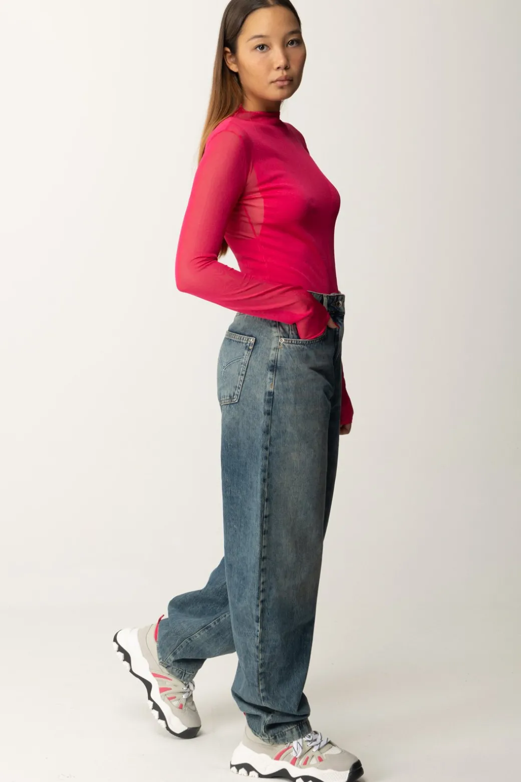 Donna Patrizia Pepe Top con Trasparenze