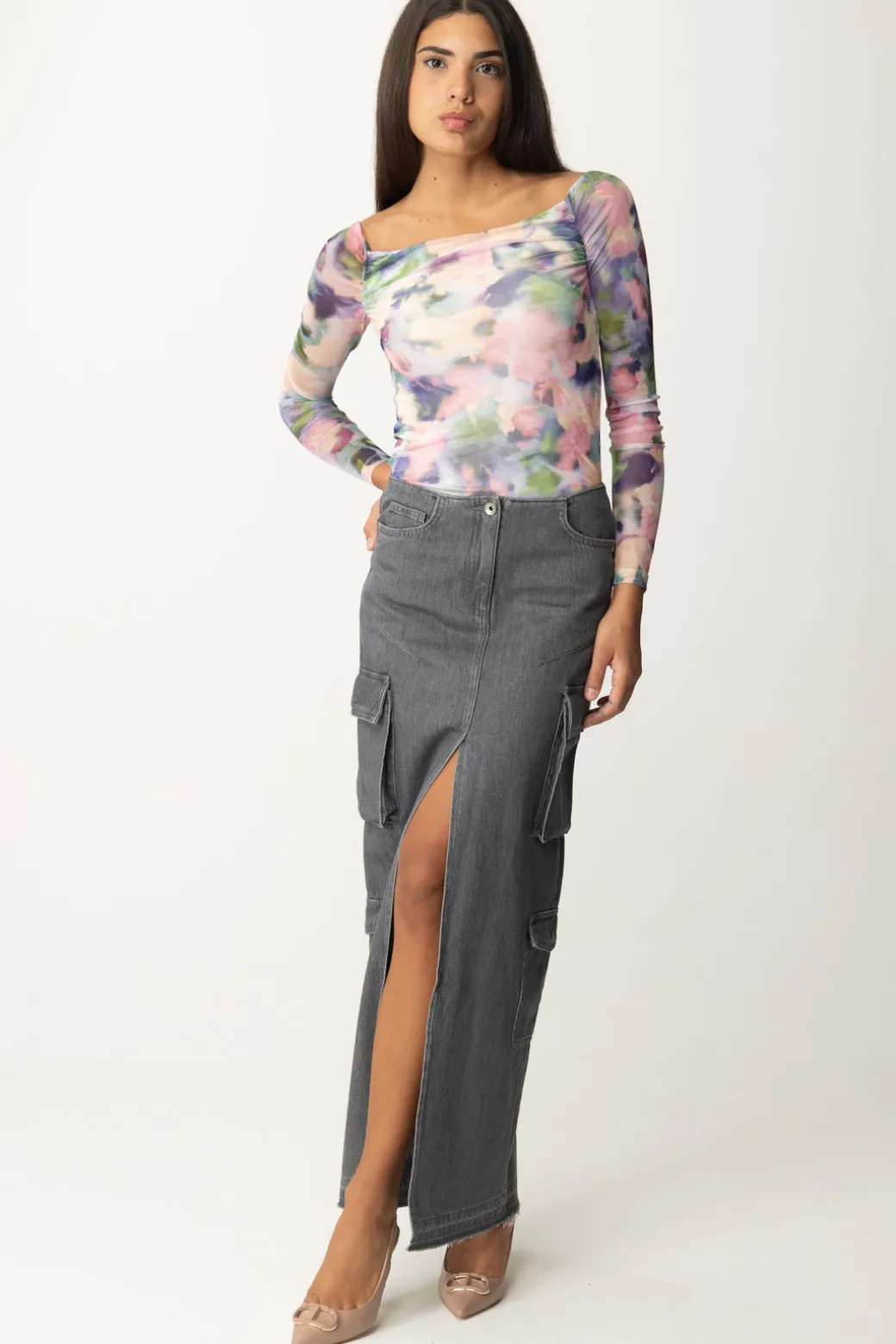 Donna Patrizia Pepe Top Fantasia Floreale