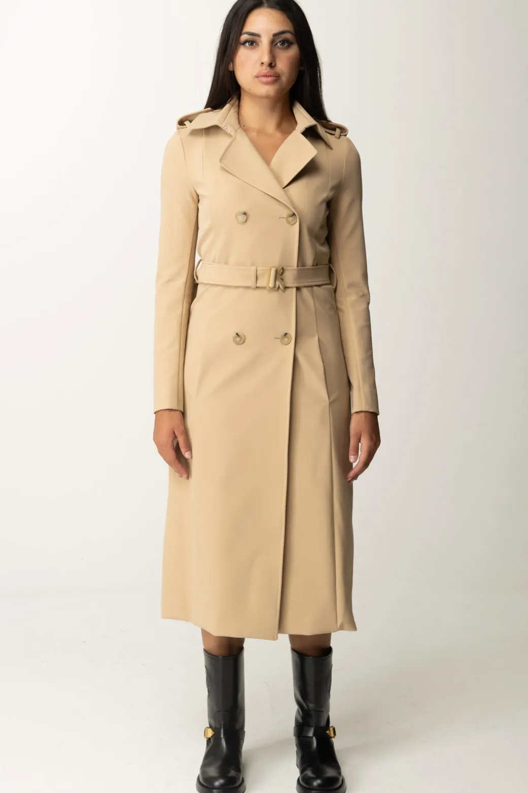 Donna Patrizia Pepe Trench con Cintura In Nylon
