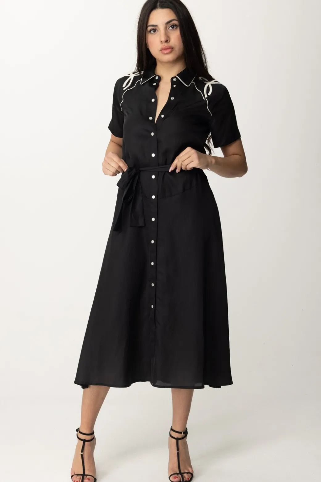 Donna Pinko Abito Chemisier Midi