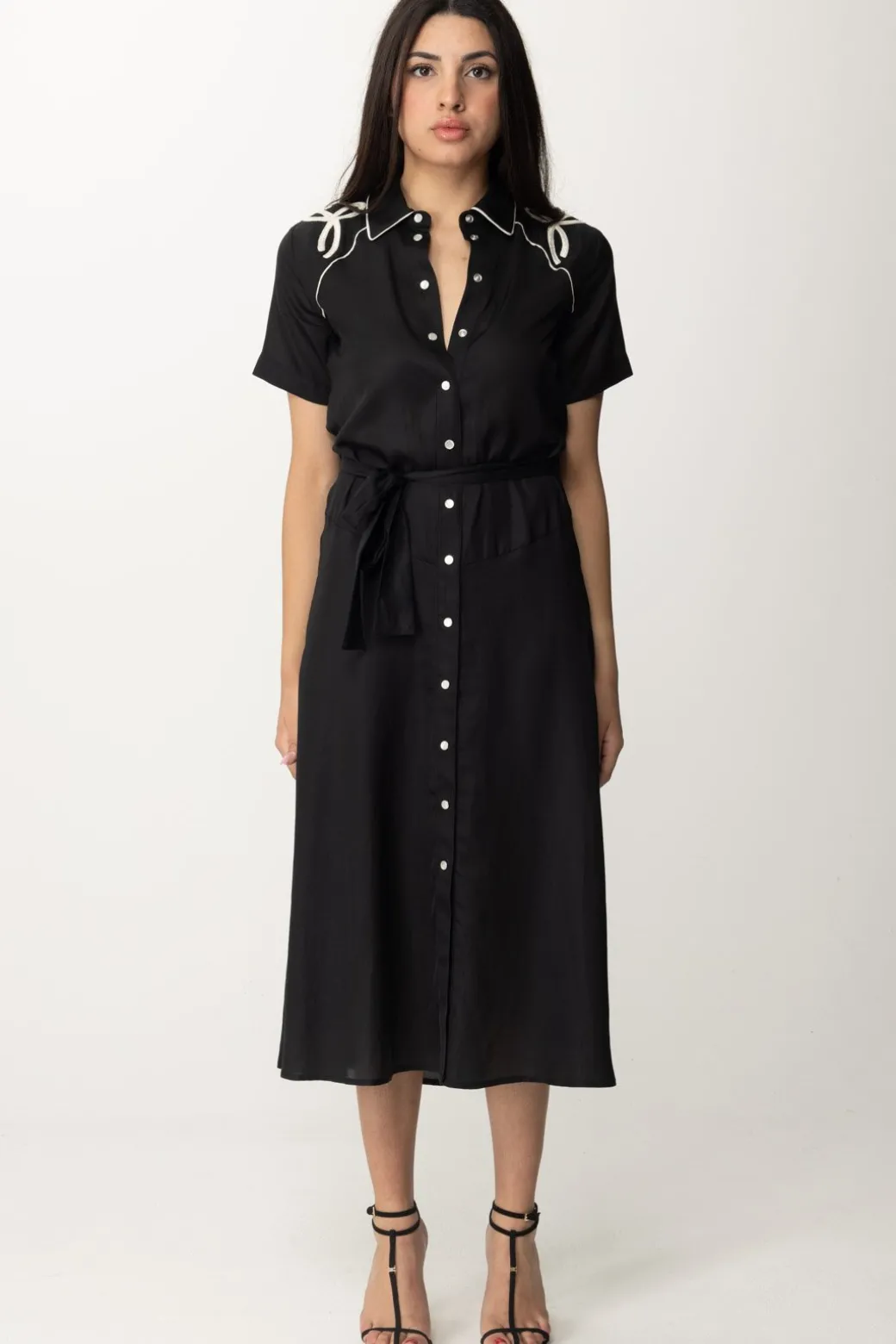 Donna Pinko Abito Chemisier Midi