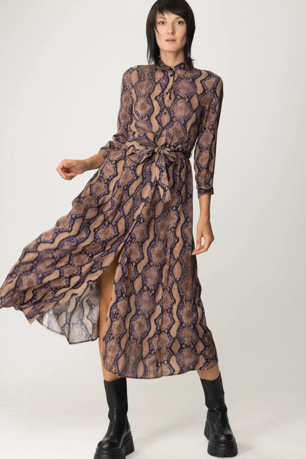 Donna Pinko Abito Stampa Animalier