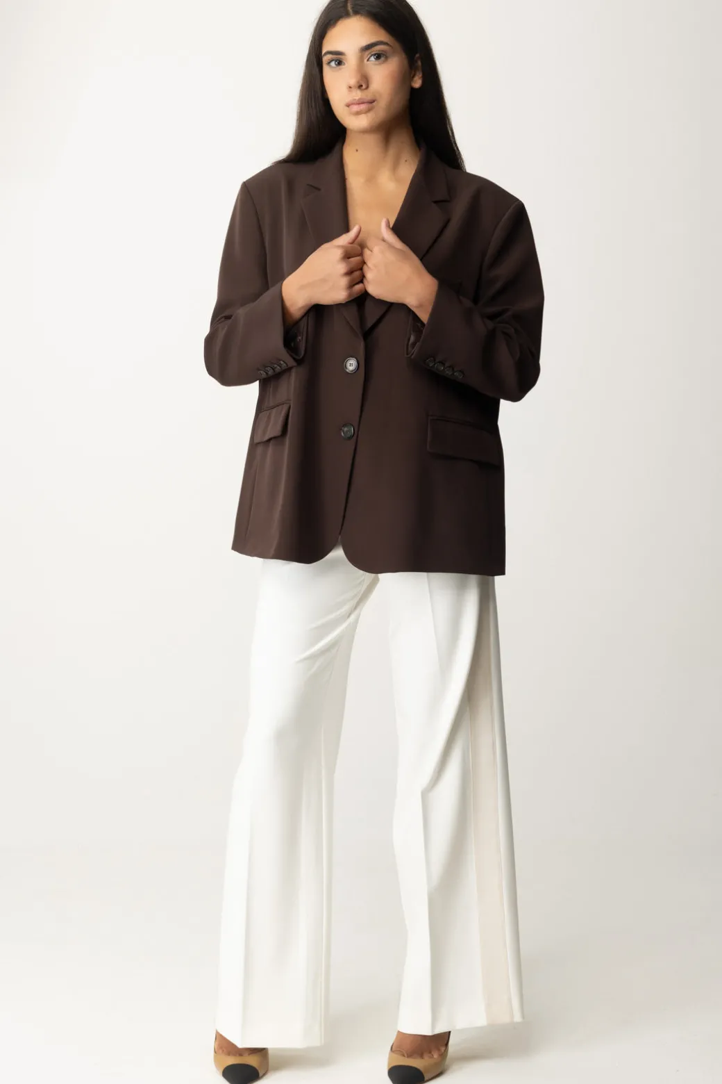 Donna Pinko Blazer MonopettoMARRONE-CHICCO DI CAFFE'