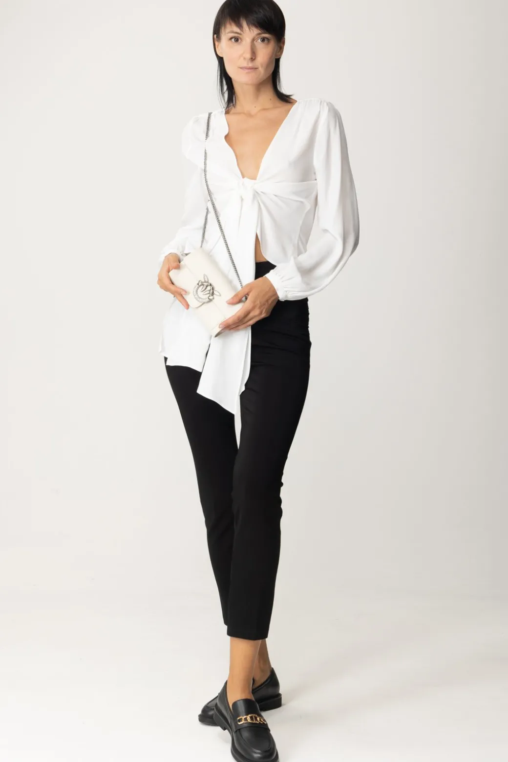 Donna Pinko Blusa con Nodo