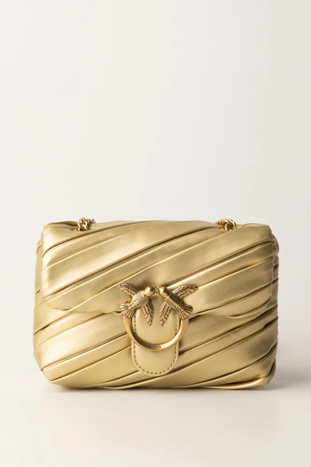 Donna Pinko Borsa a Tracolla Baby Love Puff In Oro